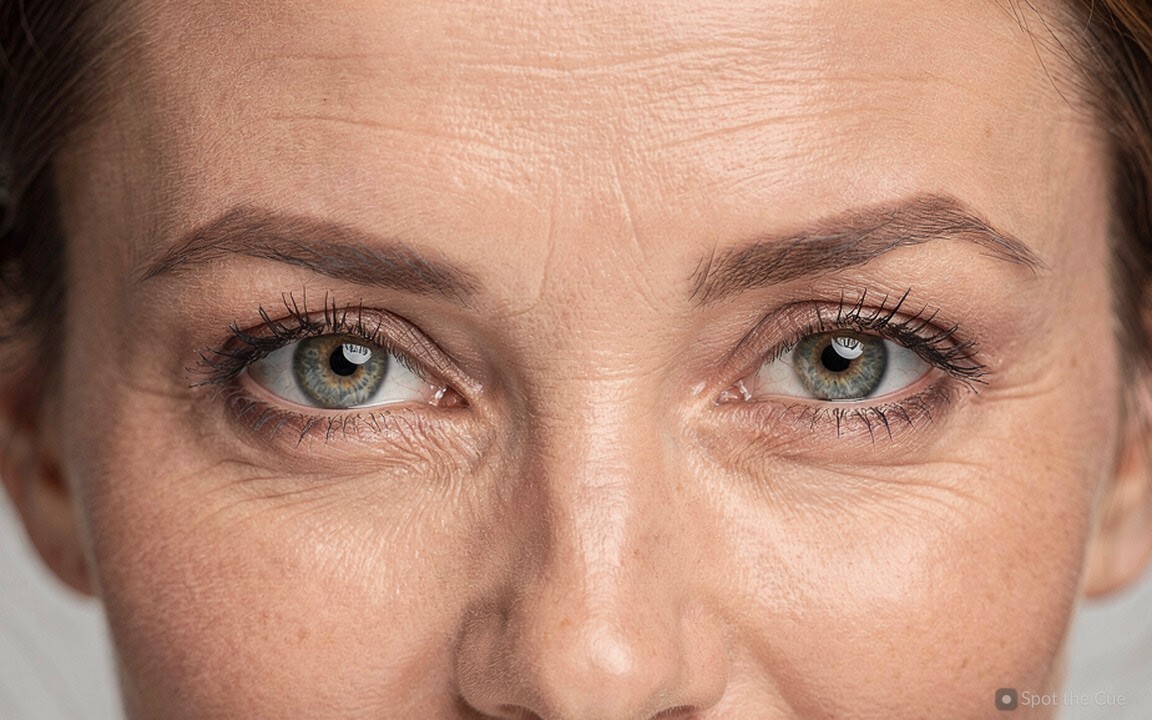 A close crop of a person’s eyes